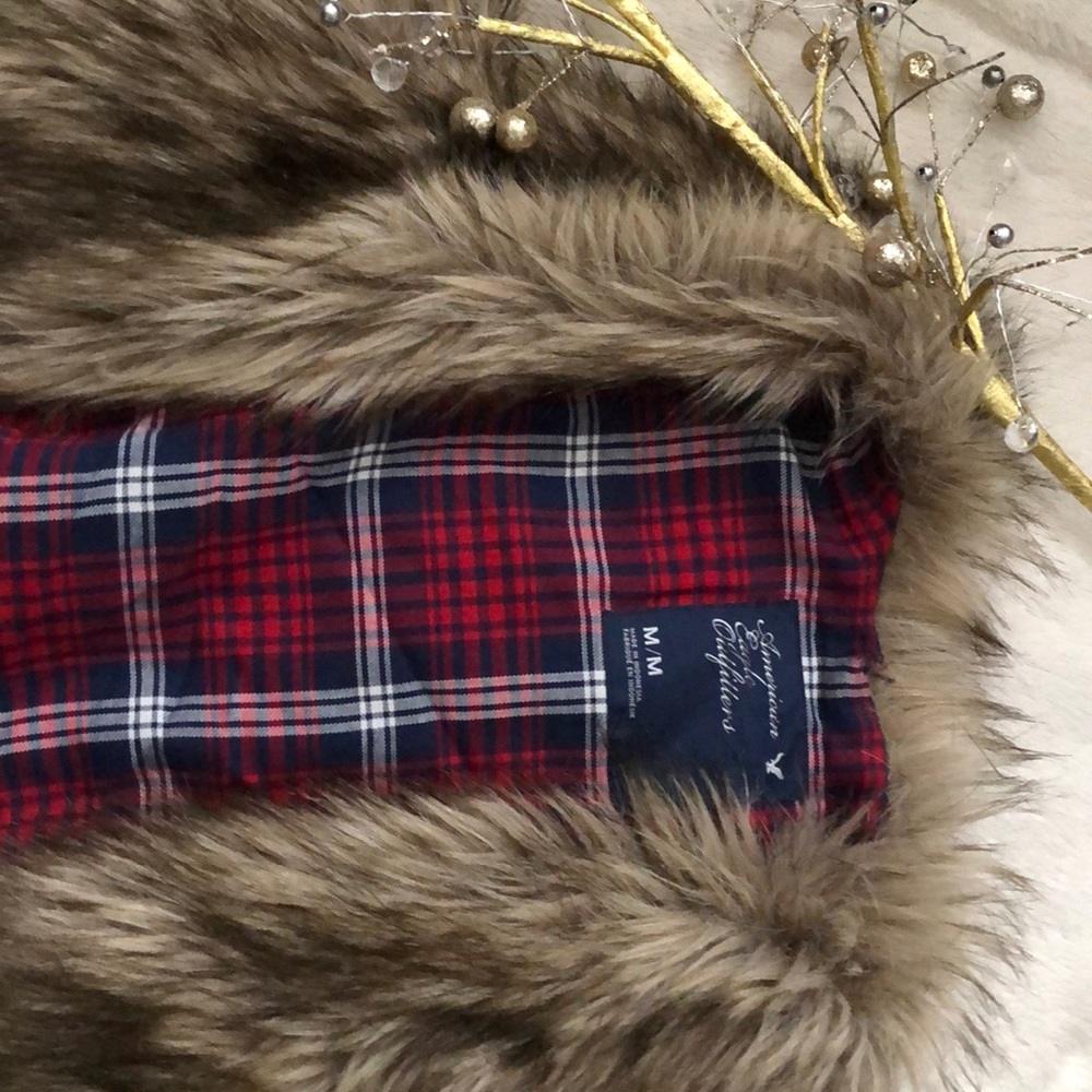 American Eagle Faux fur vest